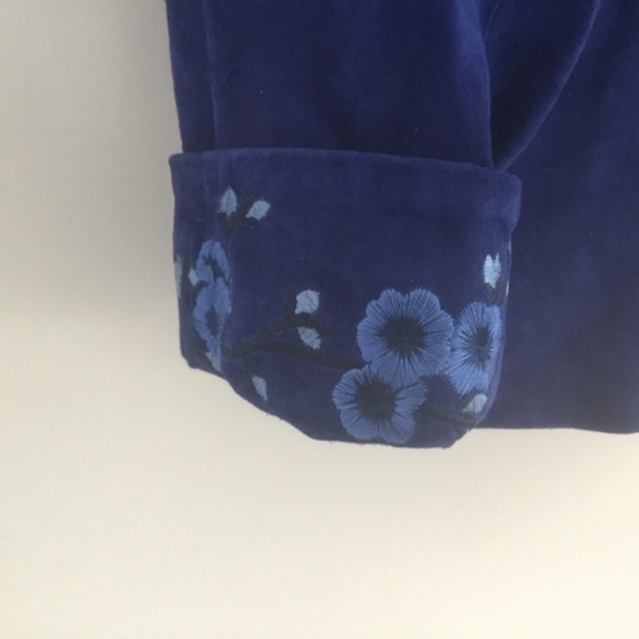 Guillaume | Women’s front zipper suede jacket. Size Large. NWOT. Beautiful blue. - Picture 6 of 9